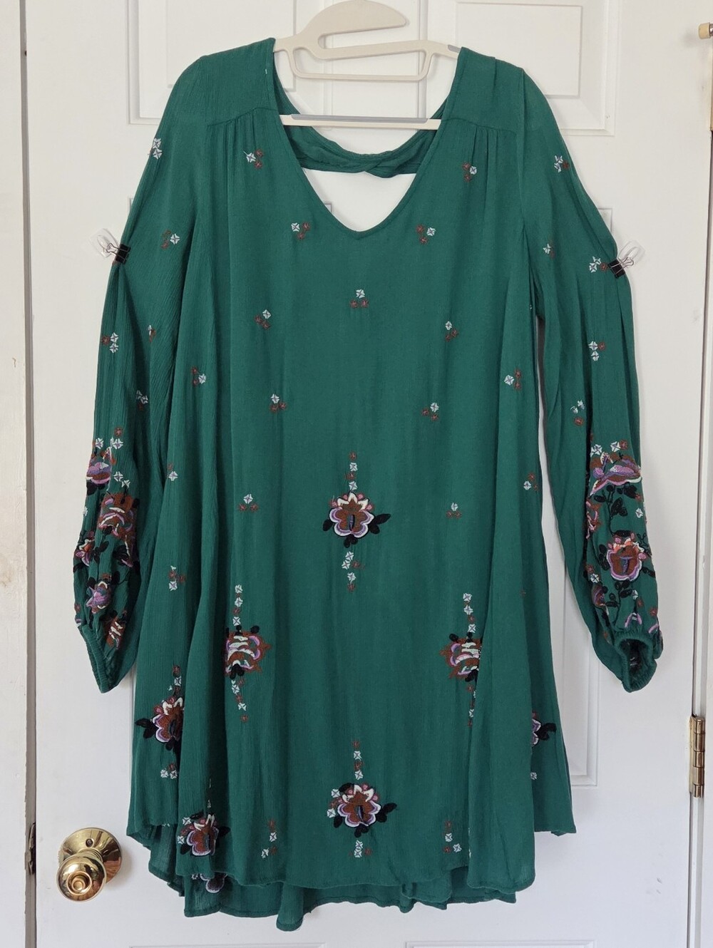 Free People Oxford Embroidered Dress In Teal
